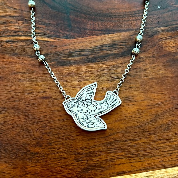 Brighton Silver White Dove Necklace - Picture 6 of 7